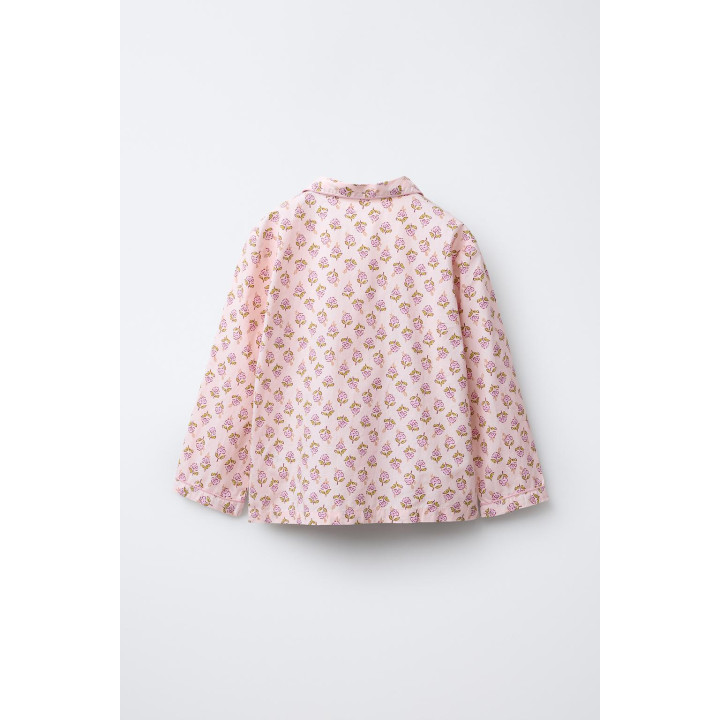 6-14 ЛЕТ/ПИЖАМА: РУБАШКА И БРЮКИ С ЦВЕТОЧНЫМ ПРИНТОМ