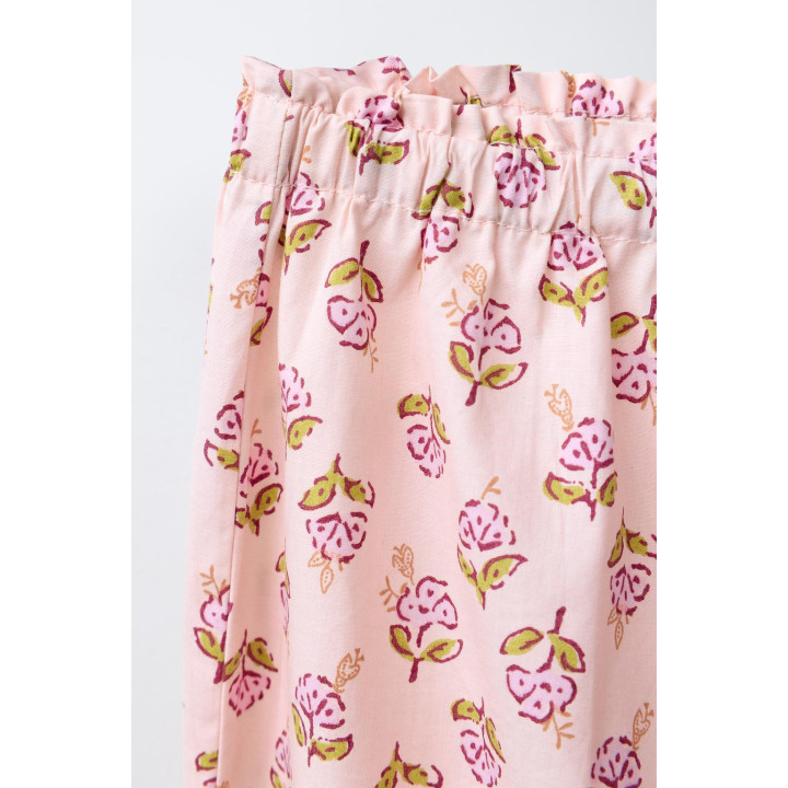 6-14 ЛЕТ/ПИЖАМА: РУБАШКА И БРЮКИ С ЦВЕТОЧНЫМ ПРИНТОМ