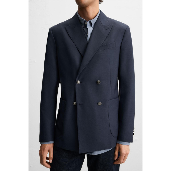 ДВУБОРТНЫЙ БЛЕЙЗЕР С ШЕРСТЬЮ