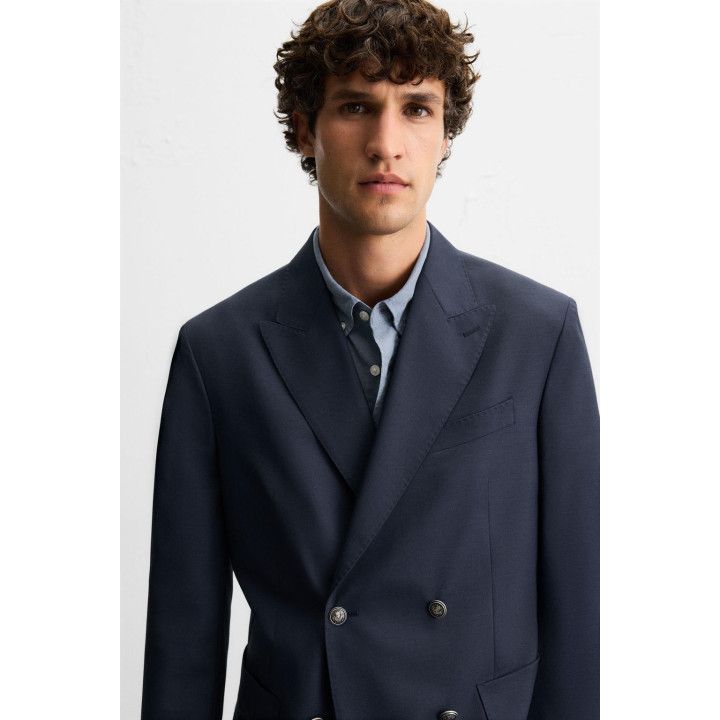 ДВУБОРТНЫЙ БЛЕЙЗЕР С ШЕРСТЬЮ