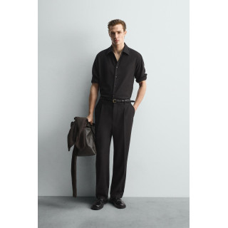 БРЮКИ ИЗ СМЕСОВОЙ ШЕРСТИ С ЗАЩИПАМИ — LIMITED EDITION