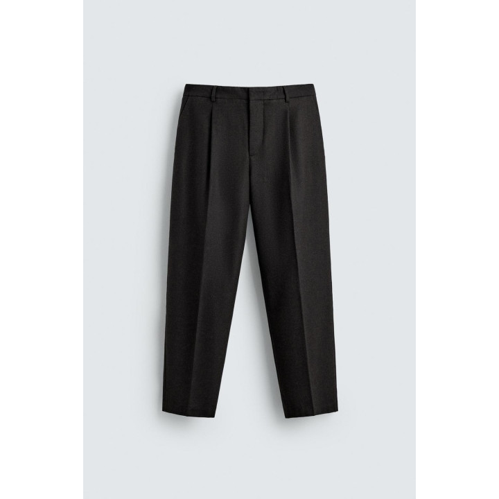 БРЮКИ ИЗ СМЕСОВОЙ ШЕРСТИ С ЗАЩИПАМИ — LIMITED EDITION