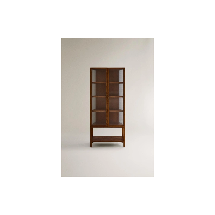 ASH WOOD SIDEBOARD WITH GLASS DOORS