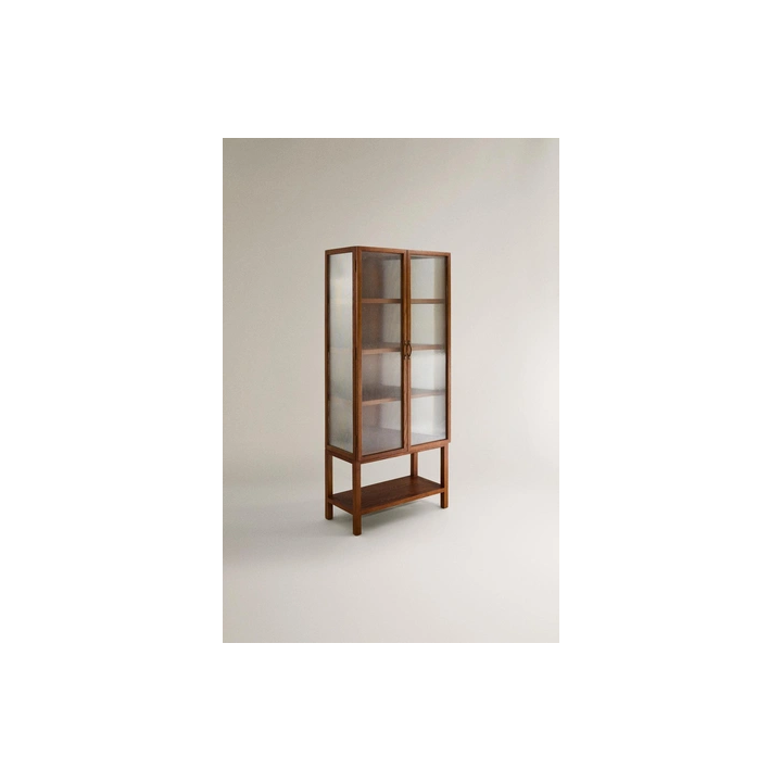 ASH WOOD SIDEBOARD WITH GLASS DOORS