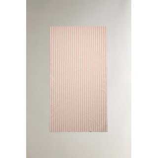 Пляжное полотенце-парео из хлопка и льна в полоску