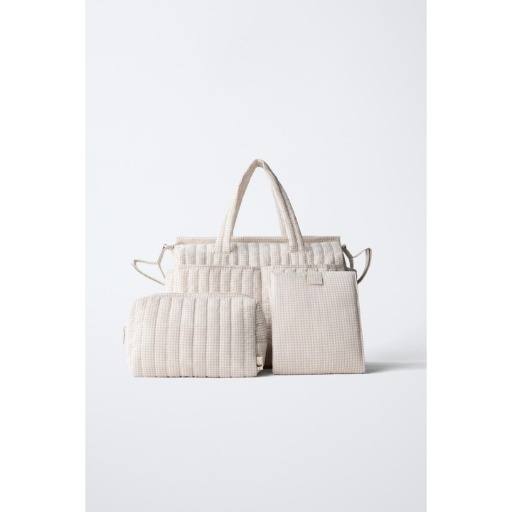 Сумка для беременных в клетку