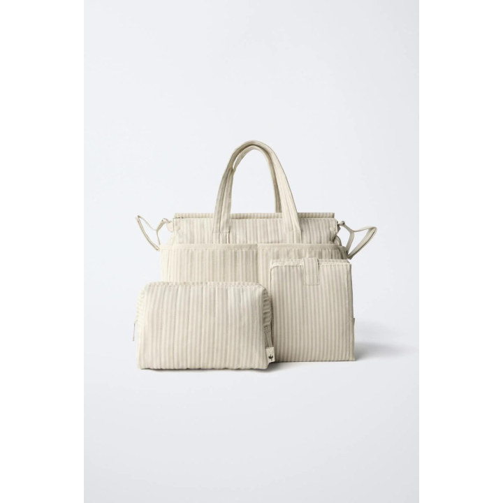 Сумка для беременных в полоску