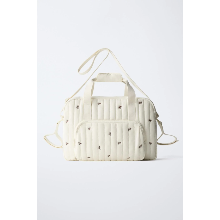 Сумка для беременных с цветочным принтом