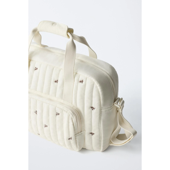 Сумка для беременных с цветочным принтом