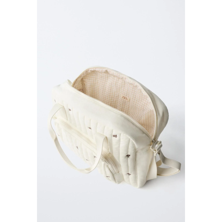 Сумка для беременных с цветочным принтом