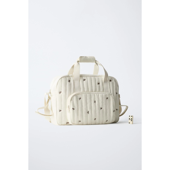 Сумка для беременных с цветочным принтом