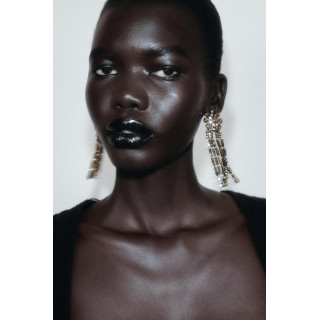 Длинные блестящие серьги