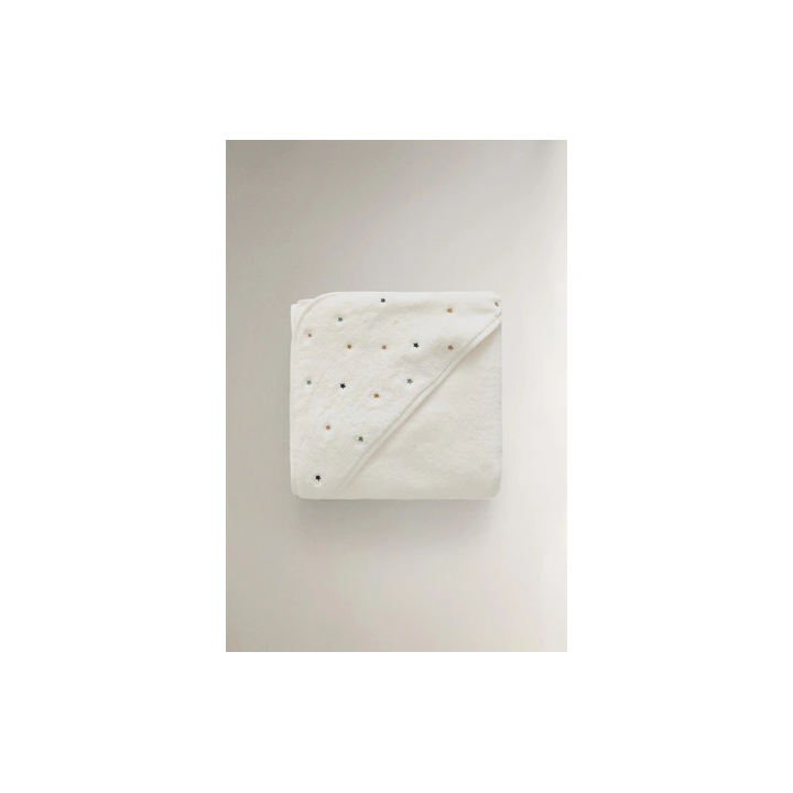 STARS HOODED BABY TOWEL