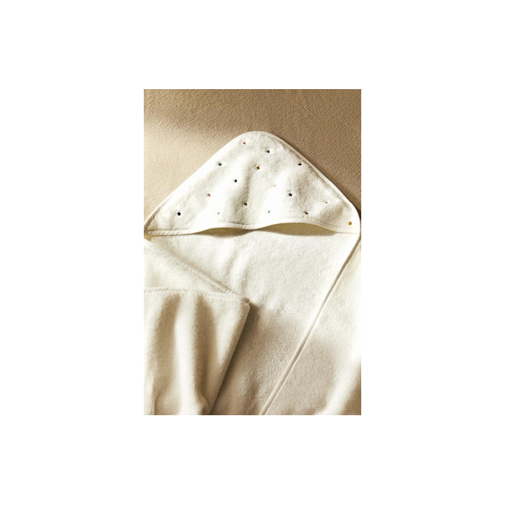 STARS HOODED BABY TOWEL