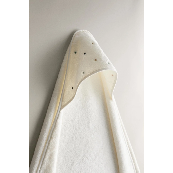 STARS HOODED BABY TOWEL