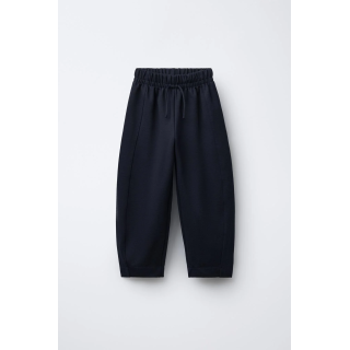 БРЮКИ BARREL ИЗ ТРИКОТАЖА РУБЧИК