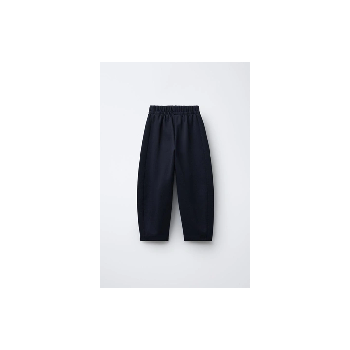 БРЮКИ BARREL ИЗ ТРИКОТАЖА РУБЧИК