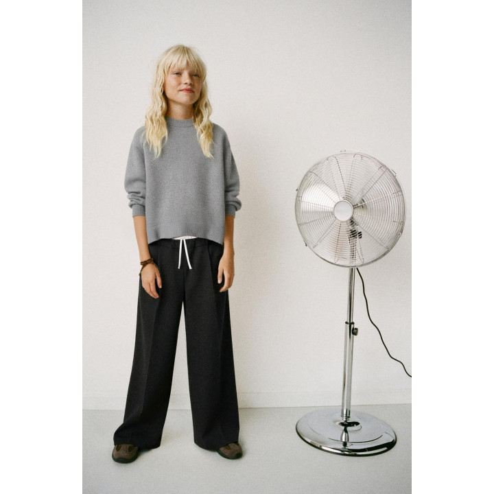 БРЮКИ С ДВОЙНЫМ КОНТРАСТНЫМ ПОЯСОМ