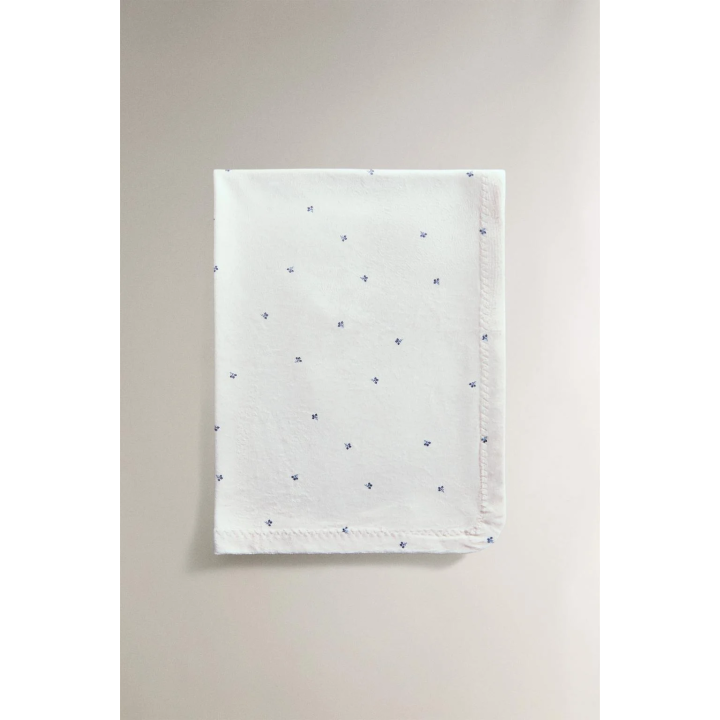 FLEECE FLORAL BABY BLANKET