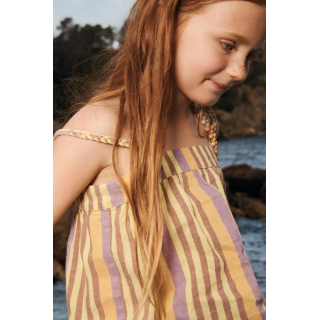 Льняно-хлопковый топ в полоску limited edition