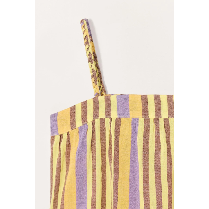 Льняно-хлопковый топ в полоску limited edition