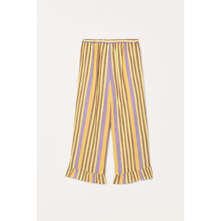 Льняные брюки в полоску limited edition