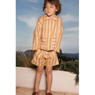 Рубашка limited edition из полосатого льна 100%