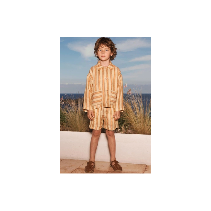 Рубашка limited edition из полосатого льна 100%