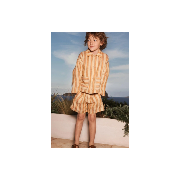 Рубашка limited edition из полосатого льна 100%