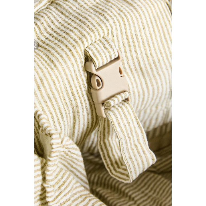 STRIPED MUSLIN MATERNITY BAG