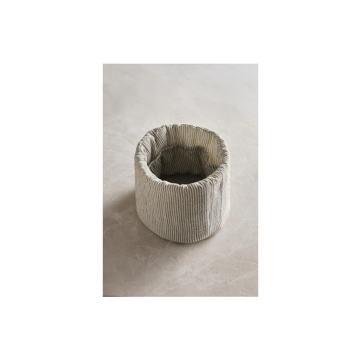 STRIPED MUSLIN ROUND BABY ORGANISER