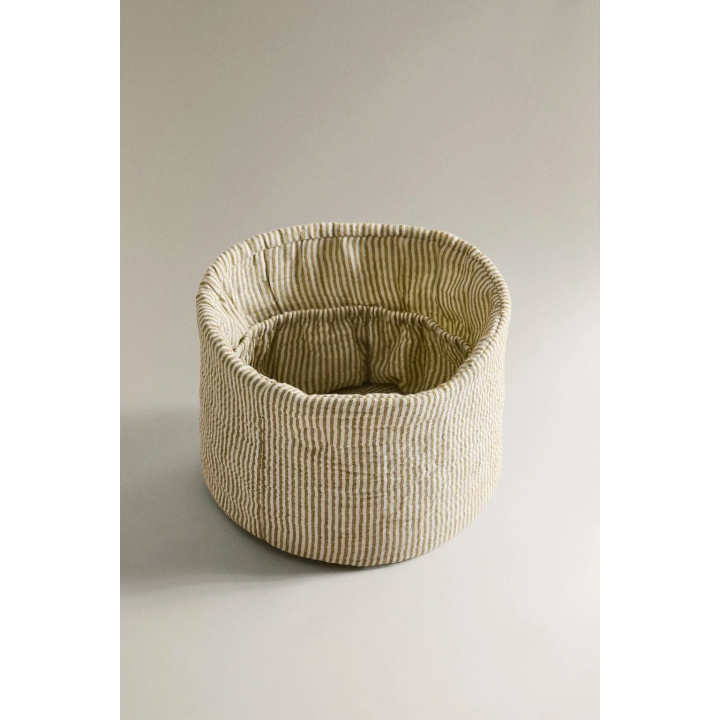 STRIPED MUSLIN ROUND BABY ORGANISER