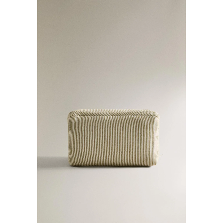 CHILDREN'S STRIPED MUSLIN WASH BAG