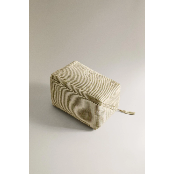 CHILDREN'S STRIPED MUSLIN WASH BAG