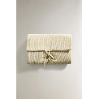 STRIPED MUSLIN BABY CHANGING MAT