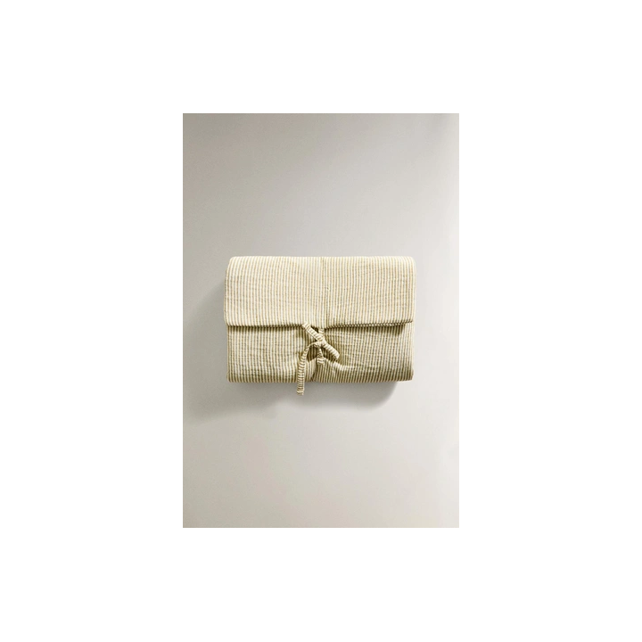 STRIPED MUSLIN BABY CHANGING MAT