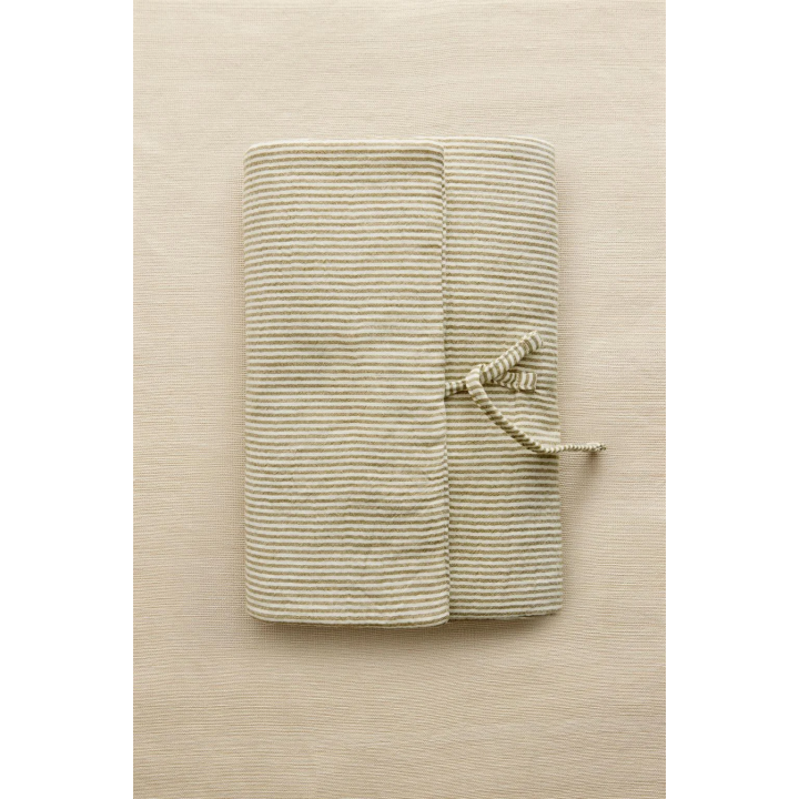 STRIPED MUSLIN BABY CHANGING MAT