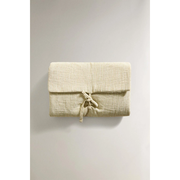 STRIPED MUSLIN BABY CHANGING MAT