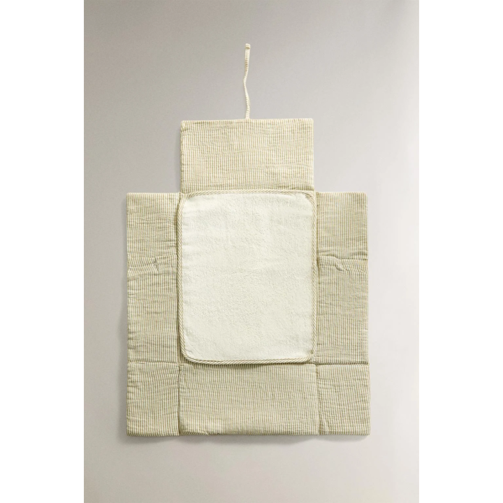 STRIPED MUSLIN BABY CHANGING MAT