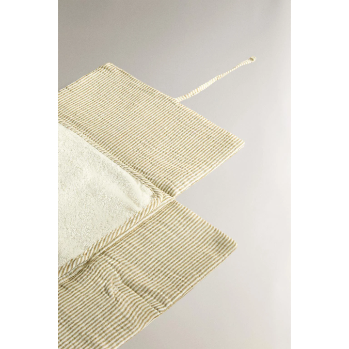 STRIPED MUSLIN BABY CHANGING MAT