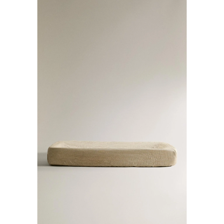 STRIPED MUSLIN BABY CHANGING MAT COVER