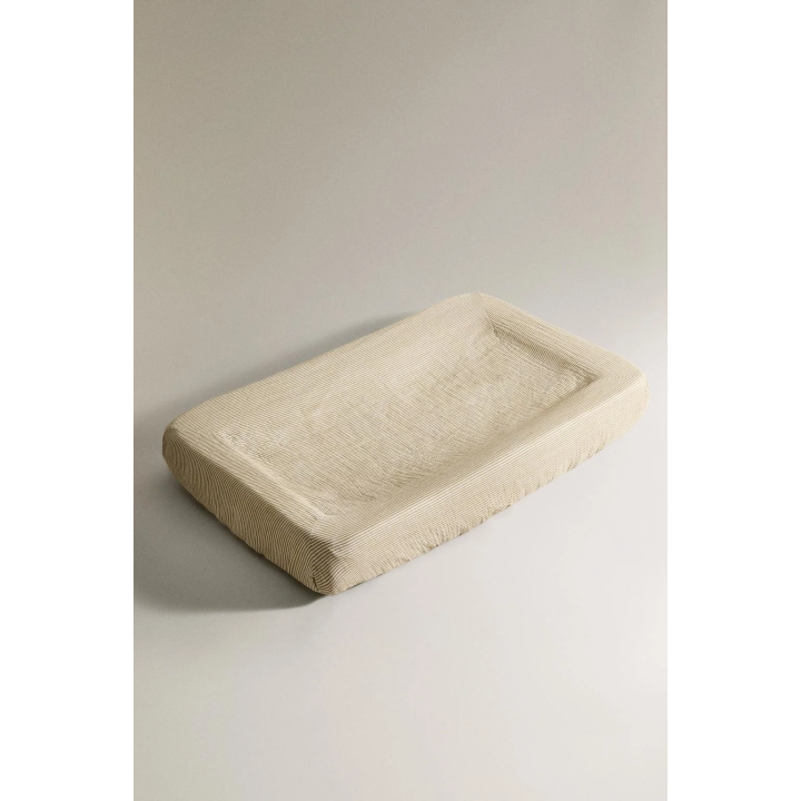 STRIPED MUSLIN BABY CHANGING MAT COVER