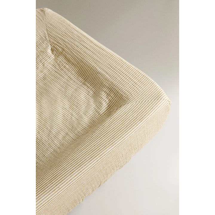 STRIPED MUSLIN BABY CHANGING MAT COVER