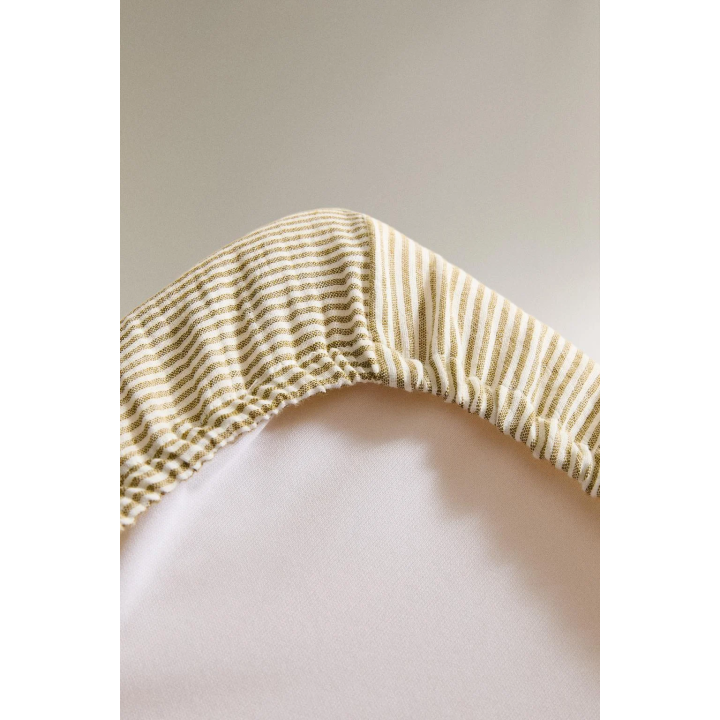 STRIPED MUSLIN BABY CHANGING MAT COVER