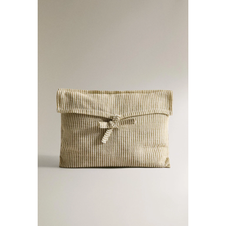 STRIPED MUSLIN BABY CHANGING MAT COVER