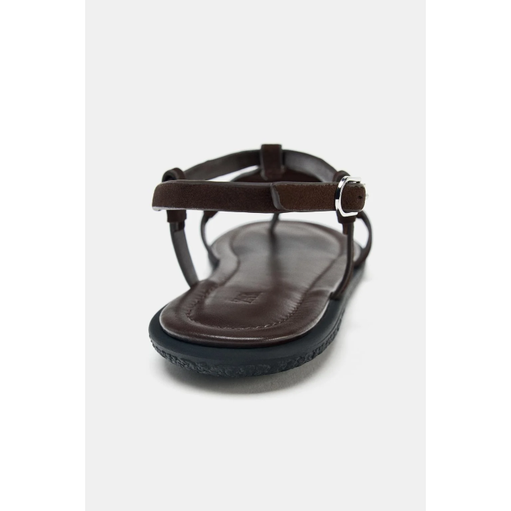 КОЖАНЫЕ САНДАЛИИ С МЕХОМ И АНИМАЛИСТИЧЕСКИМ ПРИНТОМ