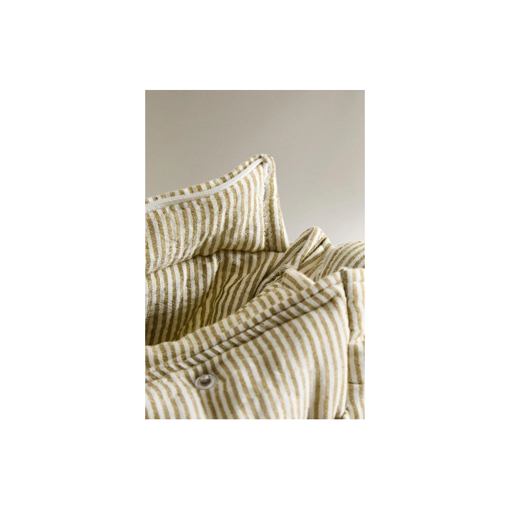 STRIPED MUSLIN MATERNITY PUSHCHAIR BASKET