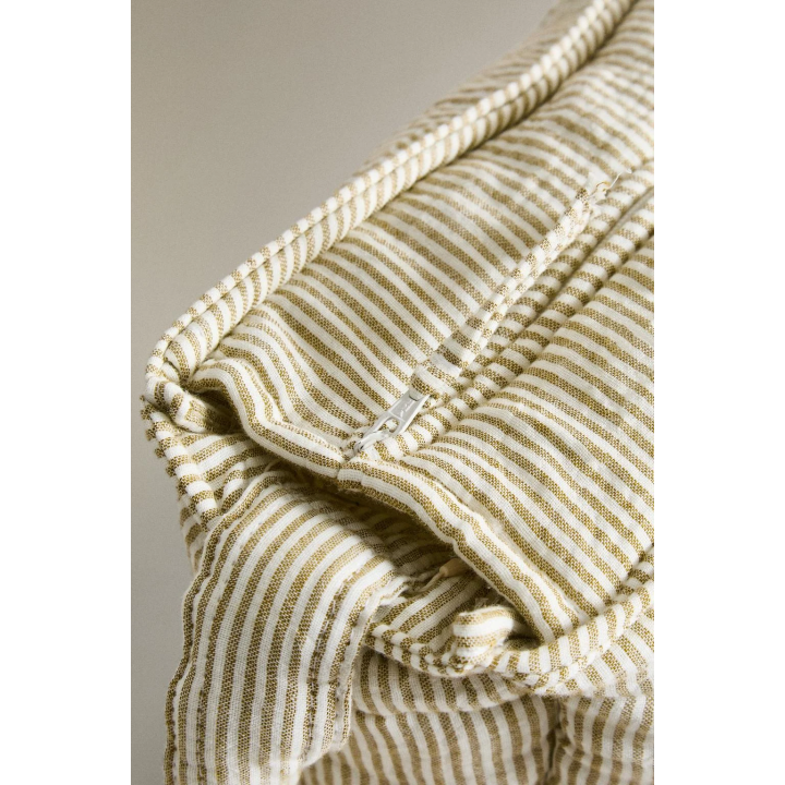 STRIPED MUSLIN MATERNITY PUSHCHAIR BASKET