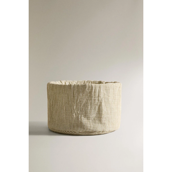 STRIPED MUSLIN ROUND BABY ORGANISER