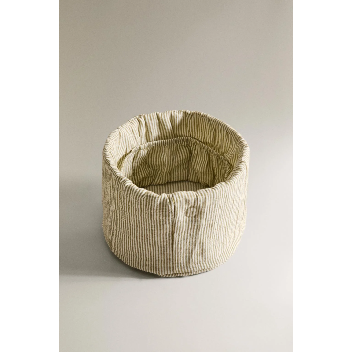 STRIPED MUSLIN ROUND BABY ORGANISER